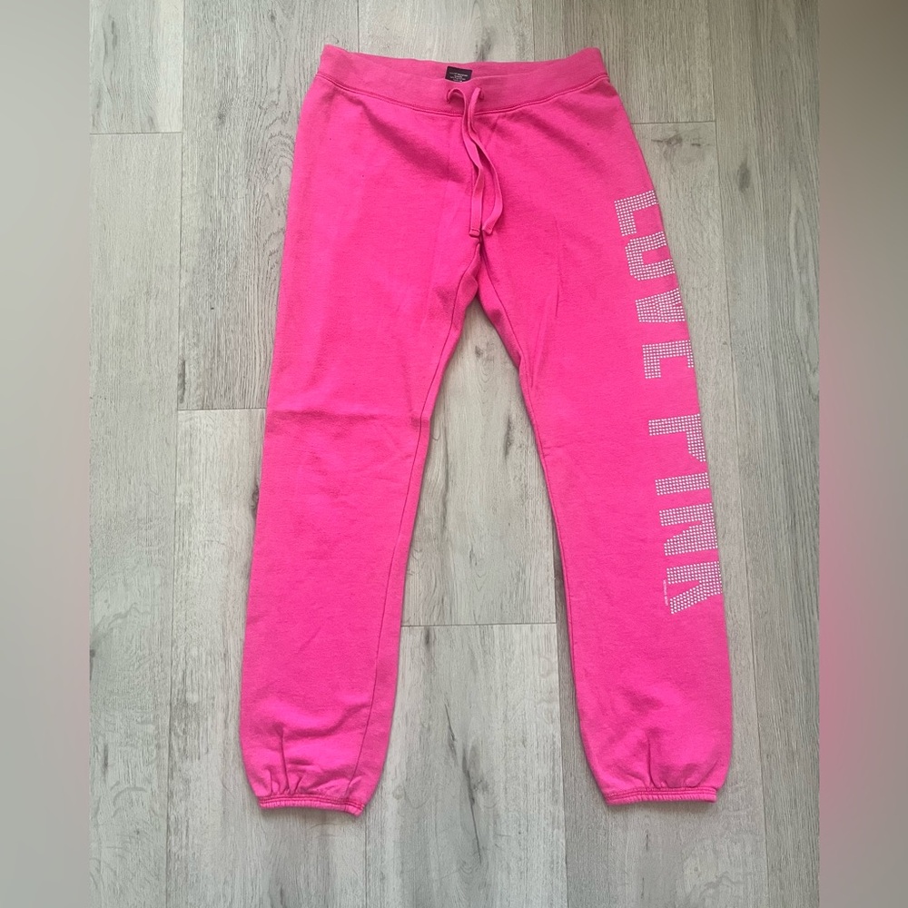 PINK Victoria's Secret Bright Pink Joggers